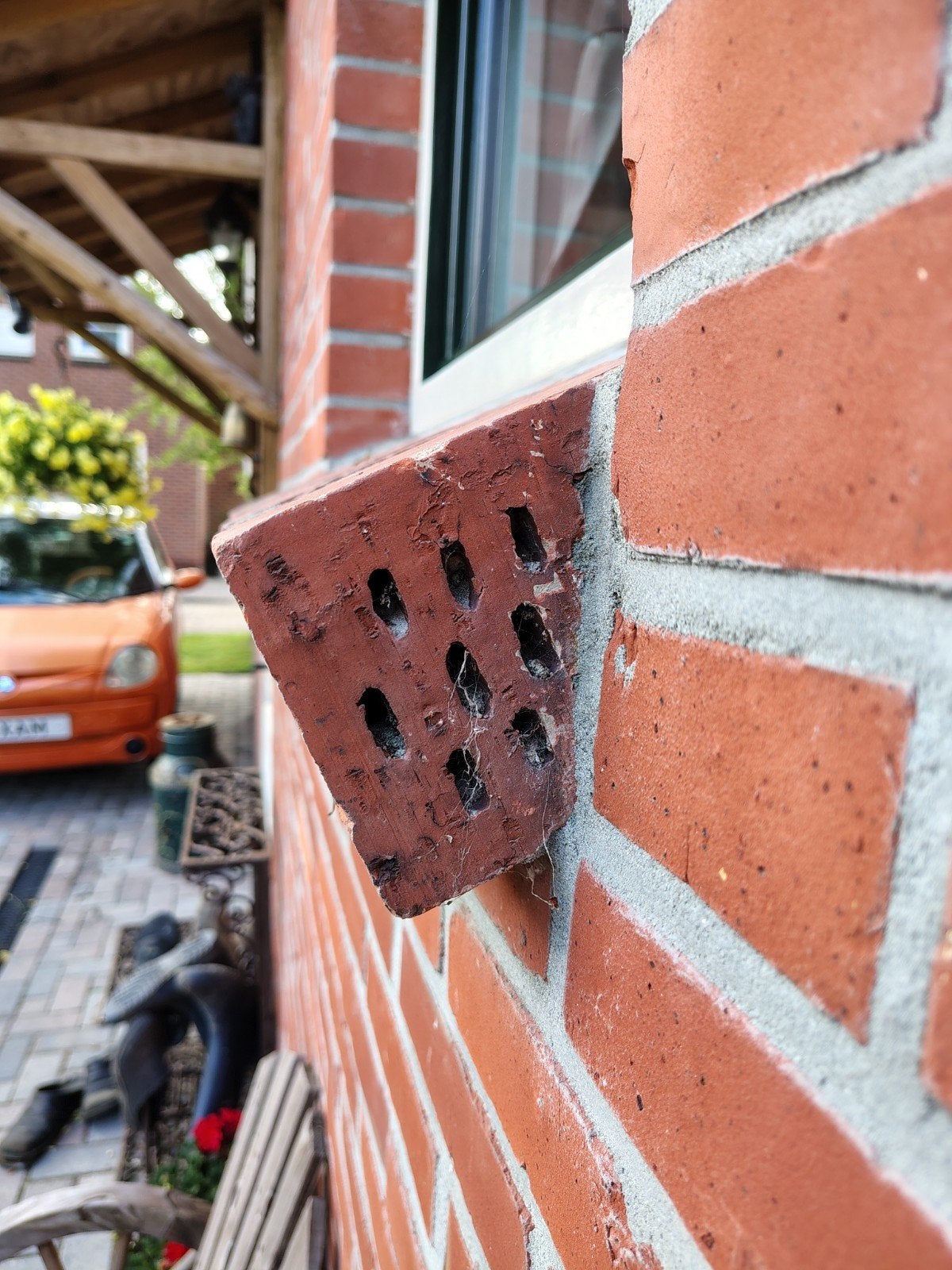 Gezocht 25 stuks rode metselstenen ., Doe-het-zelf en Verbouw, Metselstenen, Ophalen, Bakstenen
