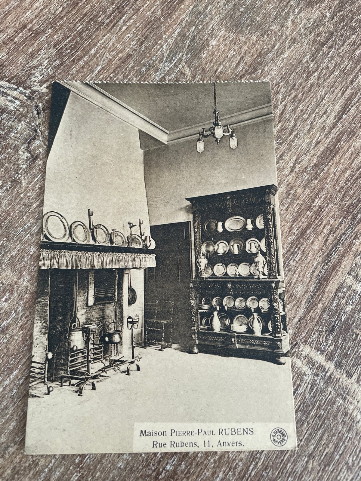 Oude ansichtkaart Rubenshuis Antwerpen - Keuken, Ophalen of Verzenden, Voor 1920, Ongelopen, Gebouw