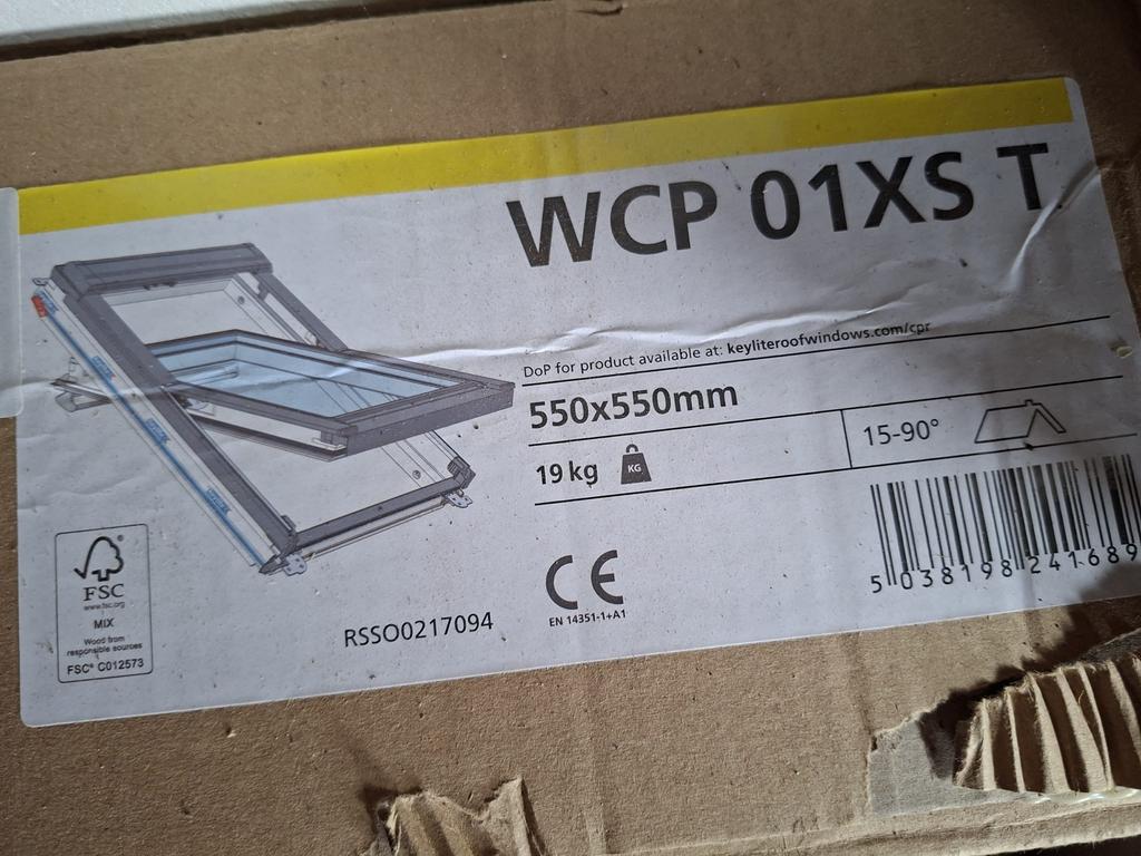 Dakraam WCP 01XS T 550x550mm, Ophalen, Nieuw, Dakraam, Minder dan 80 cm