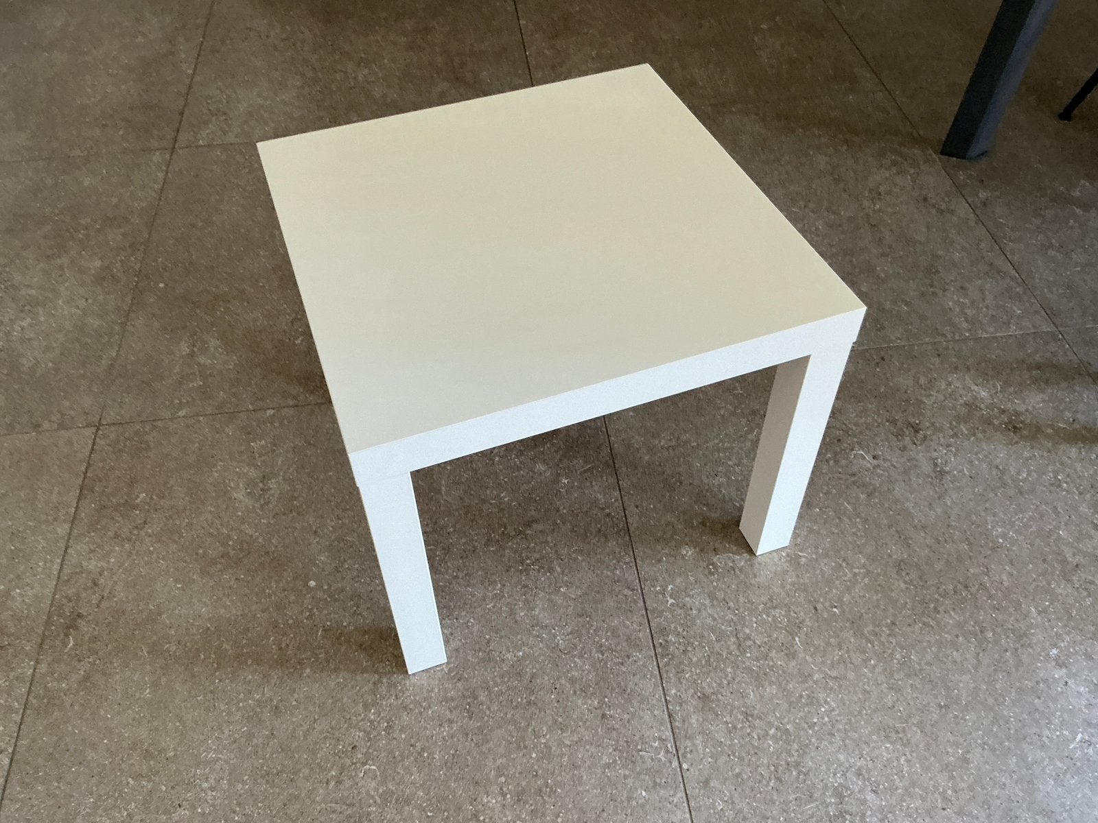 Wit Ikea Lack bijzettafel 55x55 cm (KWF), Huis en Inrichting, Tafels | Bijzettafels, Ophalen, Zo goed als nieuw, Vierkant, Minder dan 55 cm