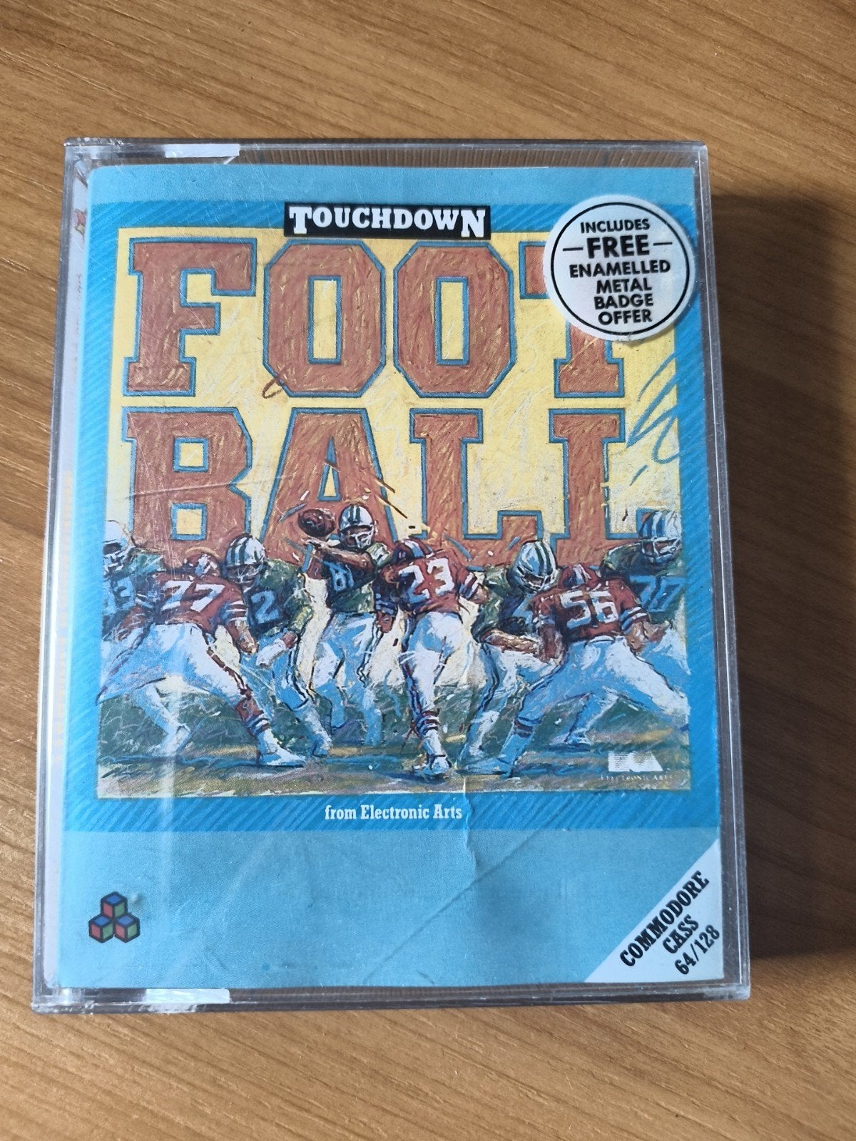 Touchdown Football Commodore 64/128 Cassette - Vintage Sport, Gebruikt, 1 speler, Ophalen of Verzenden, Sport