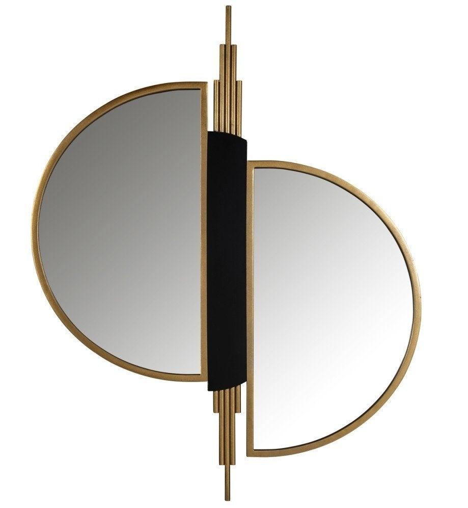 Richmond Interiors Adelyn spiegel — Brushed Gold, Huis en Inrichting, Woonaccessoires | Spiegels, Ophalen, 100 tot 150 cm, Nieuw