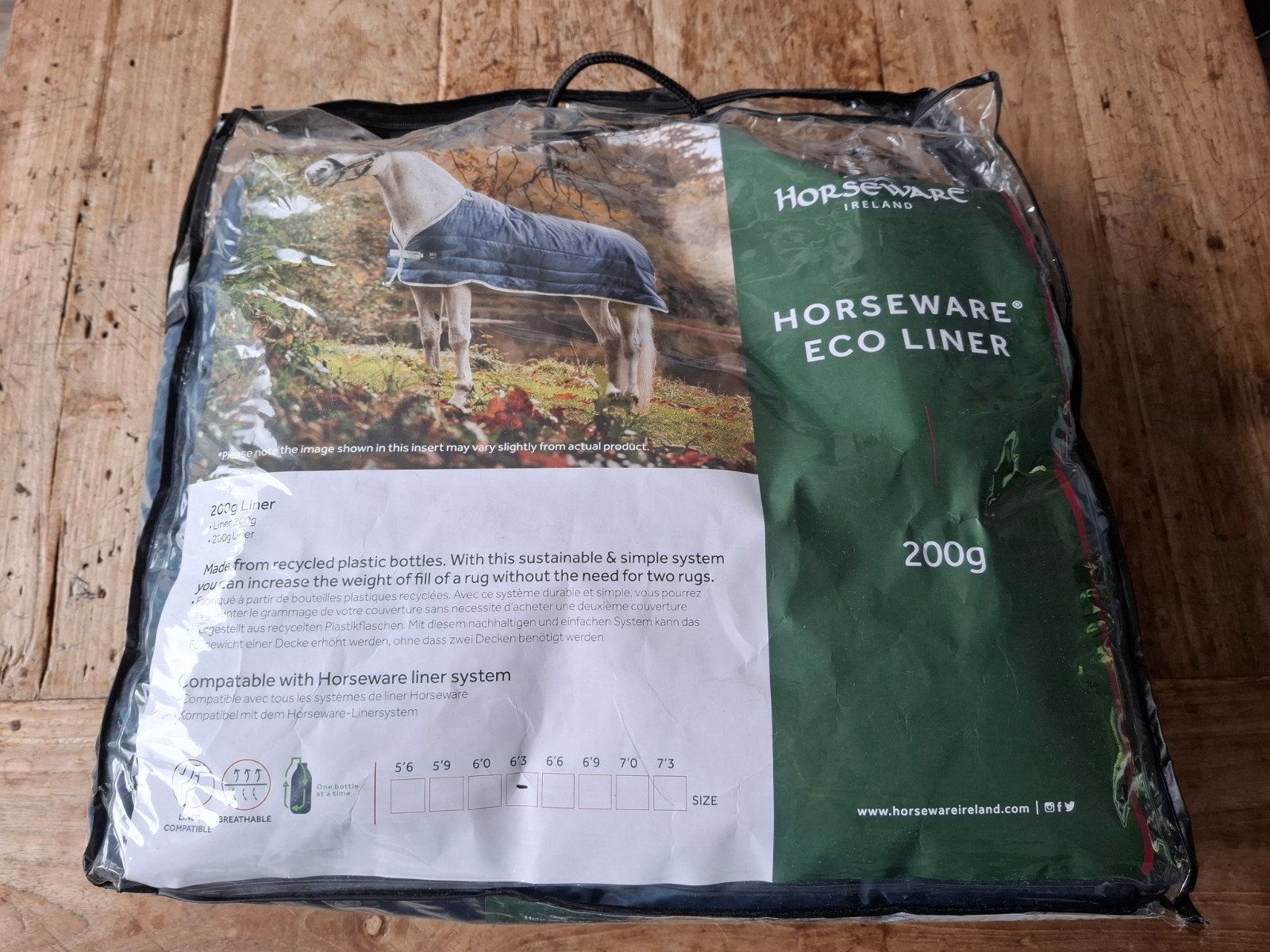 NIEUW Horseware Eco Liner 200 gram 6.3, Ophalen of Verzenden