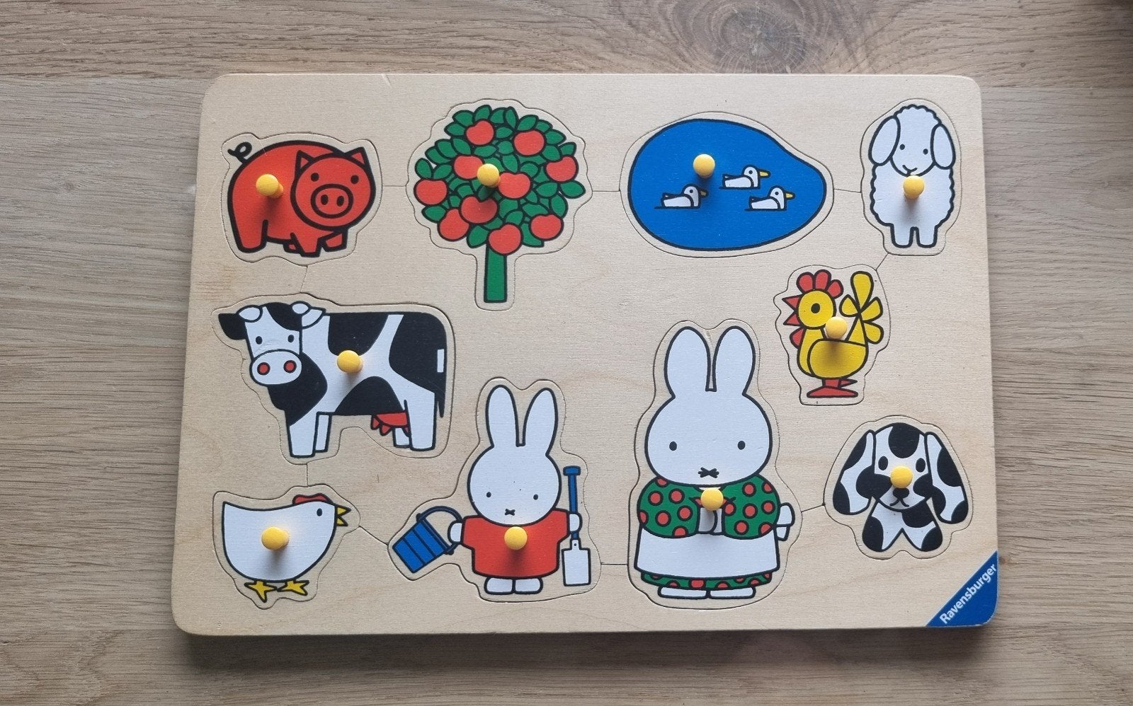 Ravensburger Nijntje Boerderij Houten Puzzel, Ophalen of Verzenden, Gebruikt, Overige typen