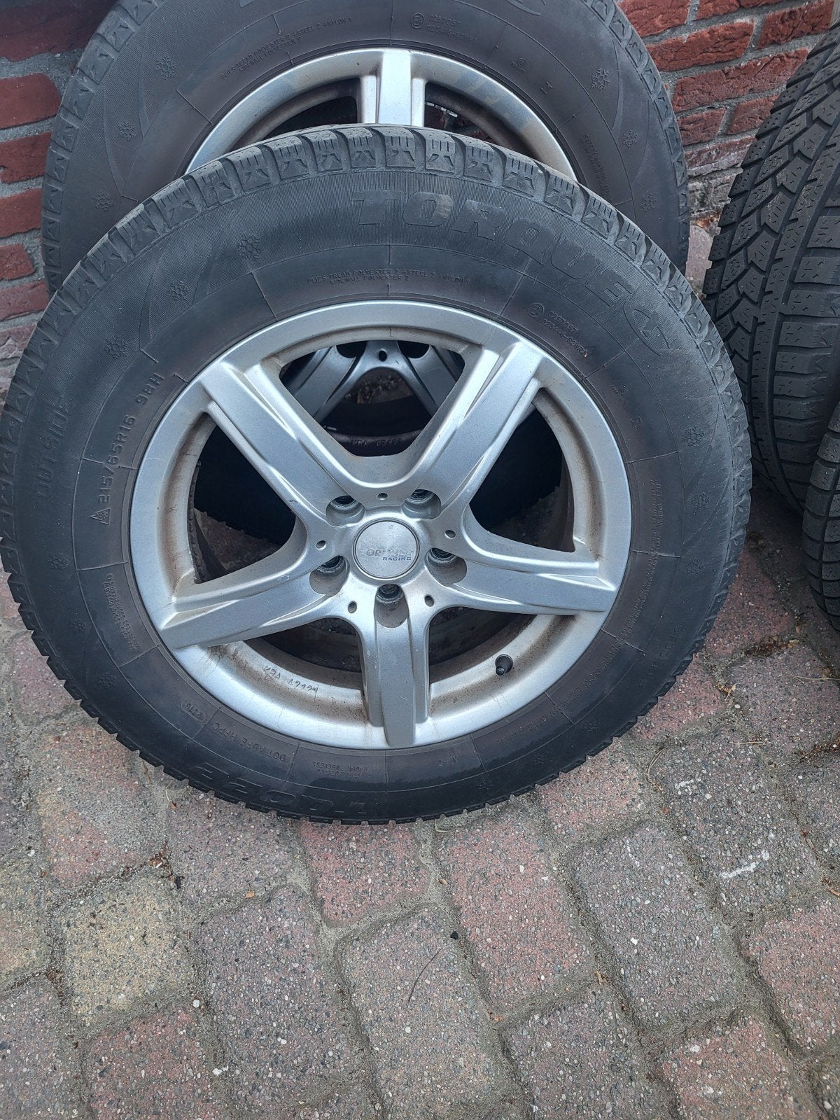 licht metalen velgen met gebruikte winterbanden, Ophalen, 16 inch, Banden en Velgen, Winterbanden