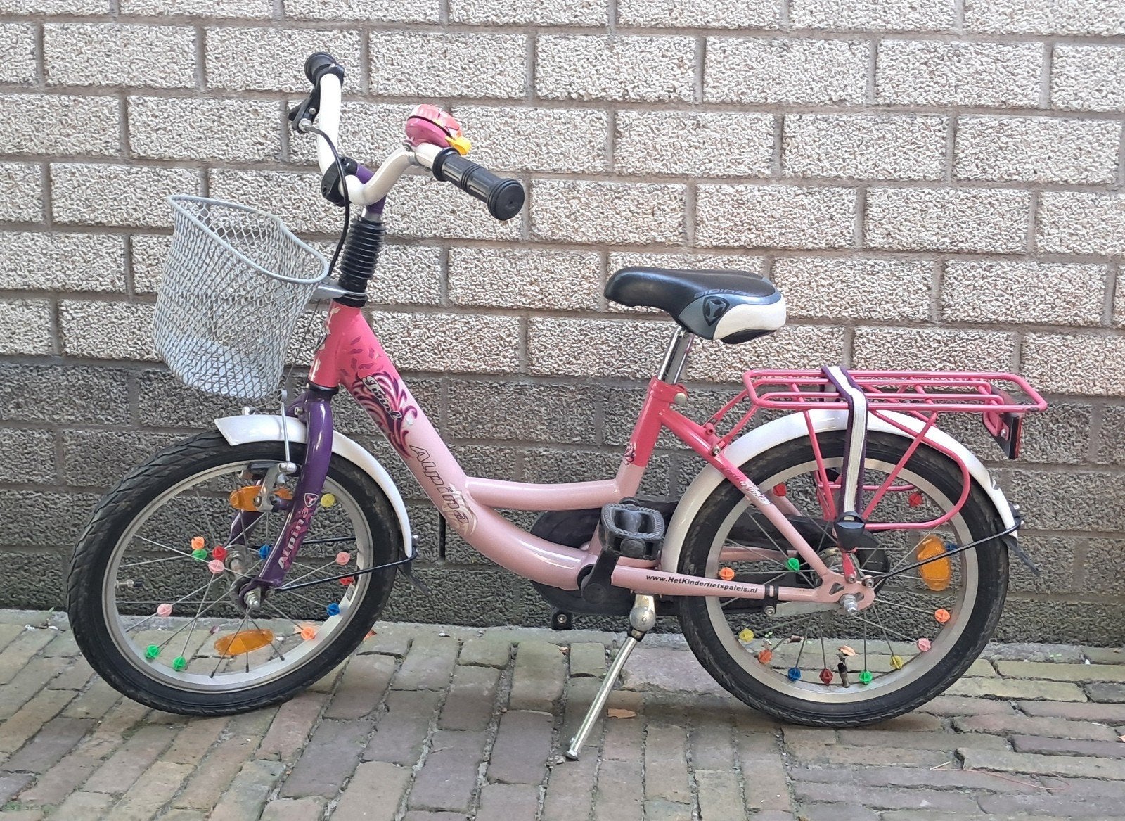 16 inch fiets, Fietsen en Brommers, Ophalen, Terugtraprem, Gebruikt, Alpina
