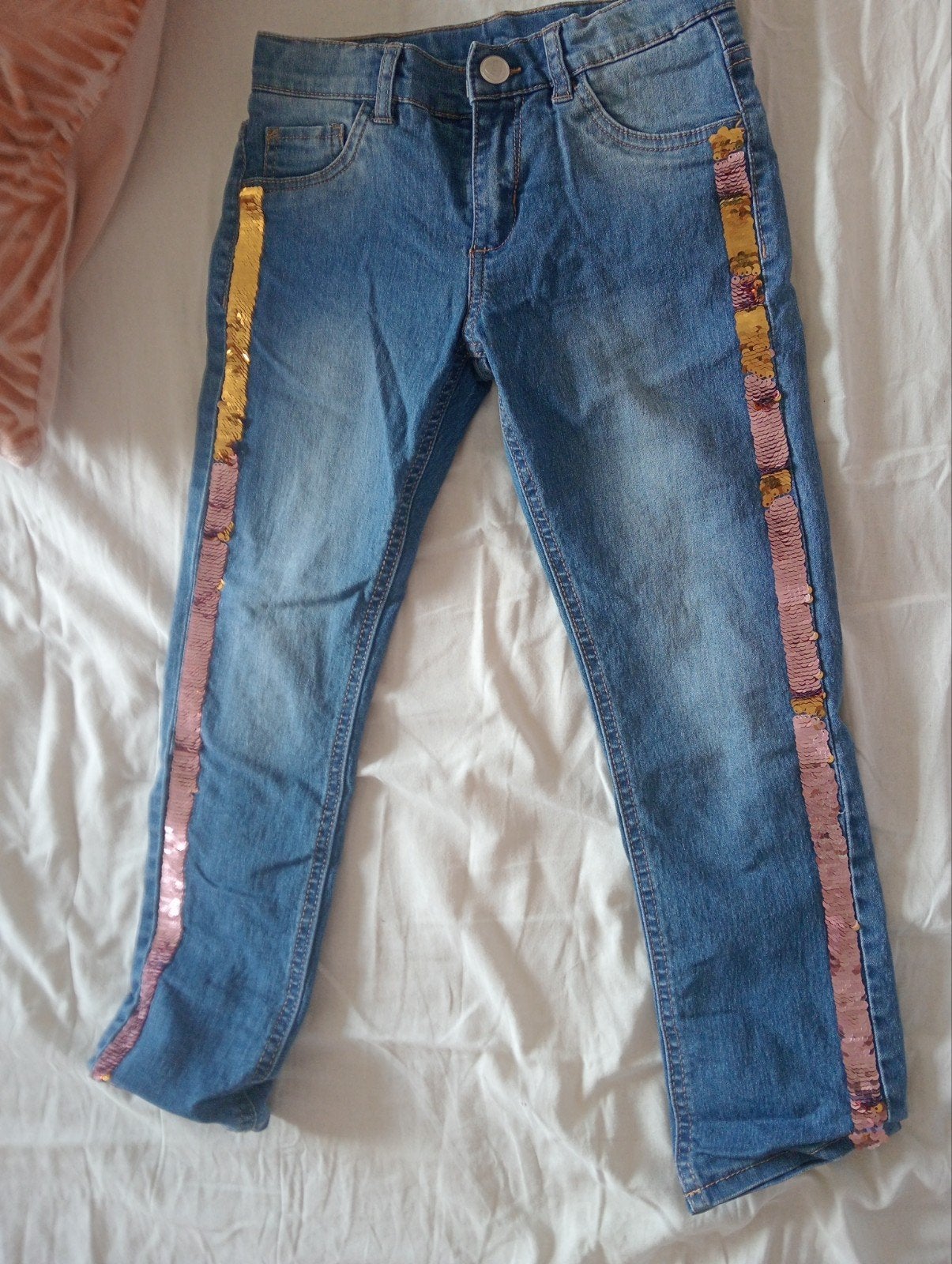 Stoere Spijkerbroek zgan maat 122 ,merk Dopodopo, Ophalen of Verzenden, Zo goed als nieuw, Jongen, Broek