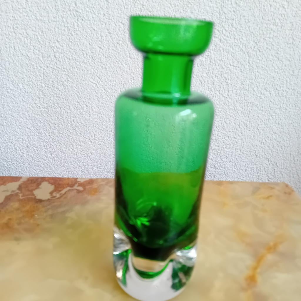 Holmegaard, vintage, glaskunst, vaasje, jaren 70, Antiek en Kunst, Ophalen of Verzenden