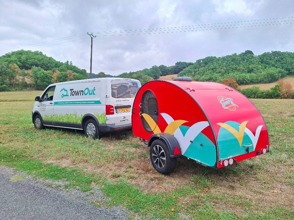 CosyMobil de Luxe teardrop caravan, 2022, disselschade, Overige merken, Overige typen, Tot en met 2, Koelkast