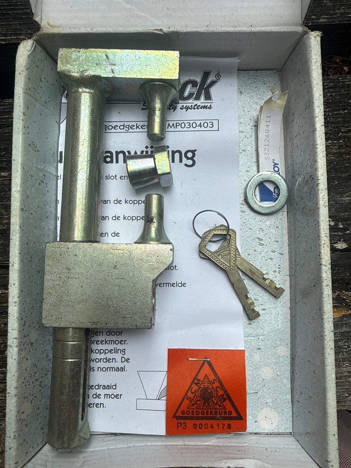 Alko DoubleLock Compa antidiefstal koppelslot, Ophalen, Zo goed als nieuw