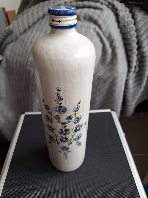 Delftsblauwe jenever fles h, Ophalen of Verzenden
