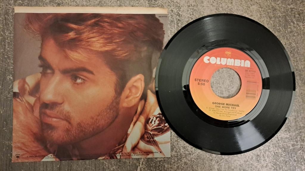 George michael  - one more try, Cd's en Dvd's, Vinyl Singles, Gebruikt, 7 inch, Single, Ophalen of Verzenden