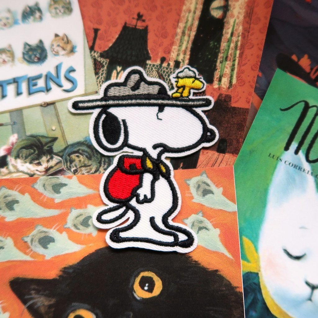 Scouting Snoopy opstrijkplaatje patch badge embleem applicat, Verzenden, Snoopy, Nieuw, Gebruiksvoorwerp