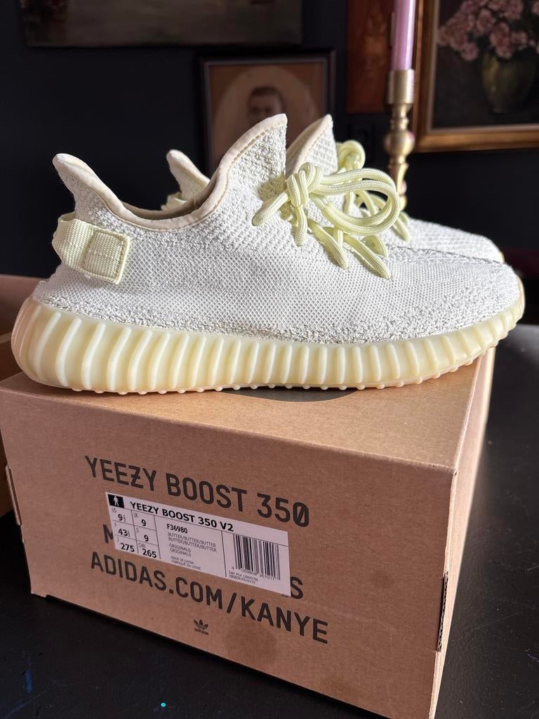 Adidas Yeezy Boost 350 V2 Butter US 9.5, Kleding | Heren, Schoenen, Overige kleuren, Ophalen of Verzenden, Sneakers of Gympen