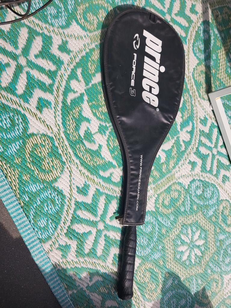 Gebruikt Prince Squash Racket Whisper 160 met hoes, Ophalen of Verzenden, Gebruikt, Racket, Met hoes