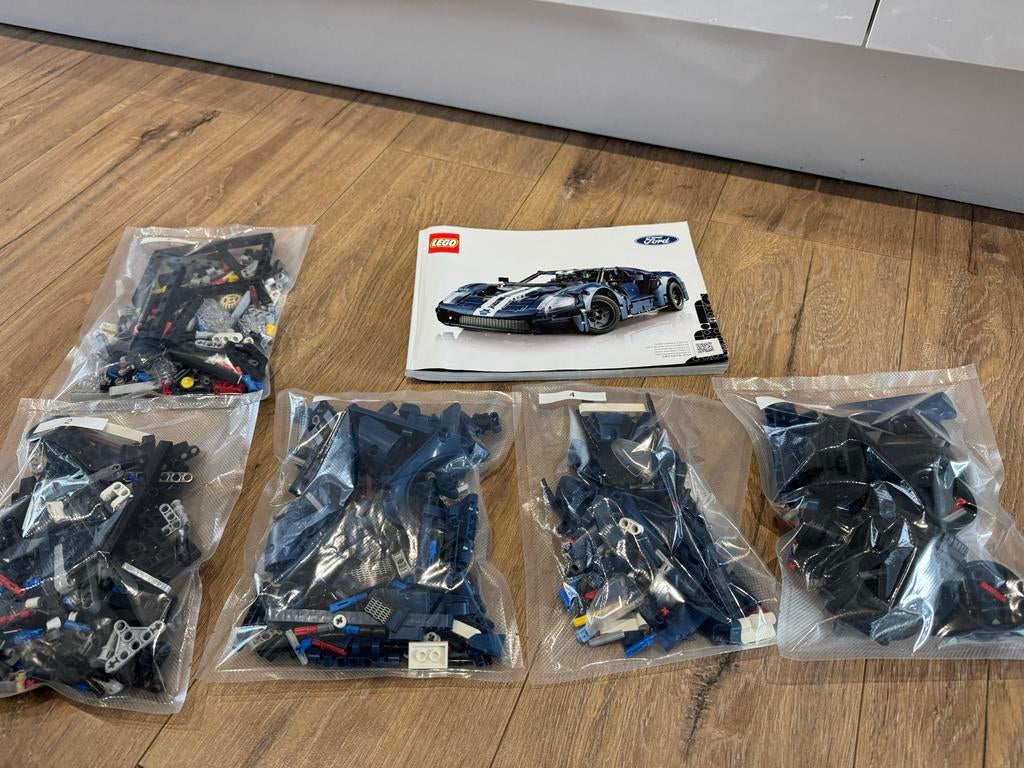 Lego Technic 42154 Ford GT 2022 - Compleet met instructies, Lego, Ophalen of Verzenden, Zo goed als nieuw, Complete set