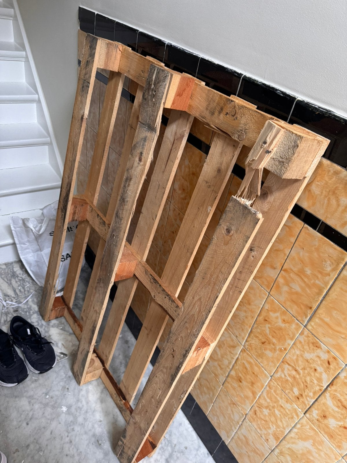 Gratis Pallet hout vuurhout, Ophalen, Gebruikt, Pallet, Minder dan 200 cm