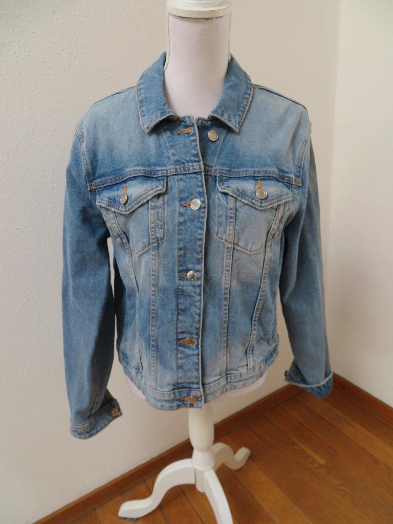Z19 CLOCKHOUSE nieuw kort jeans jasje blauw 44 = 38/40 NL, Maat 38/40 (M), Blauw, Nieuw, Ophalen of Verzenden