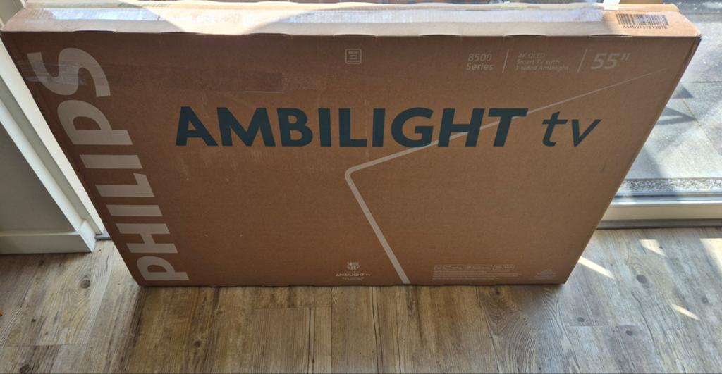 Philips Ambilight TV QLED, Ophalen, Philips, Nieuw, 100 cm of meer