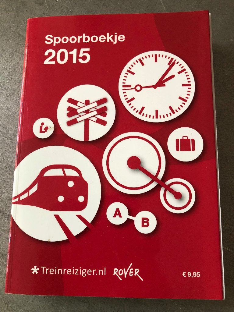 Spoorboekje 2015 - Treintijden Nederland, Ophalen, Zo goed als nieuw, Trein, Boek of Tijdschrift