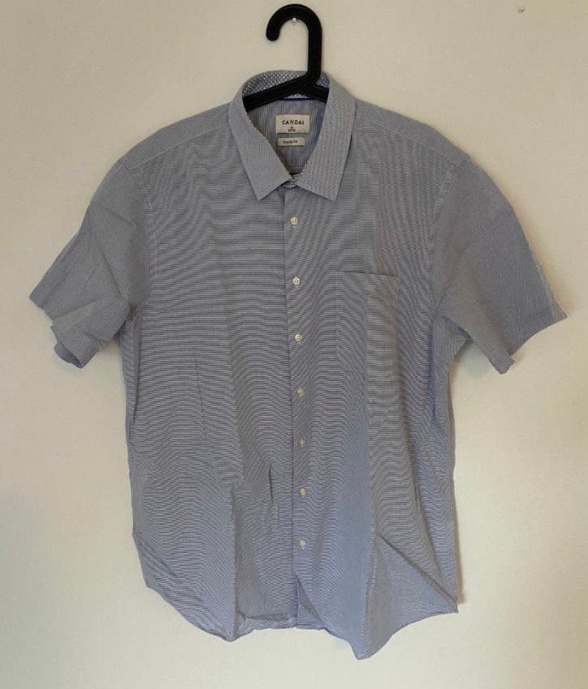 Overhemd canda. Maat xl Korte mouw, Verzenden, Zo goed als nieuw, Halswijdte 43/44 (XL)