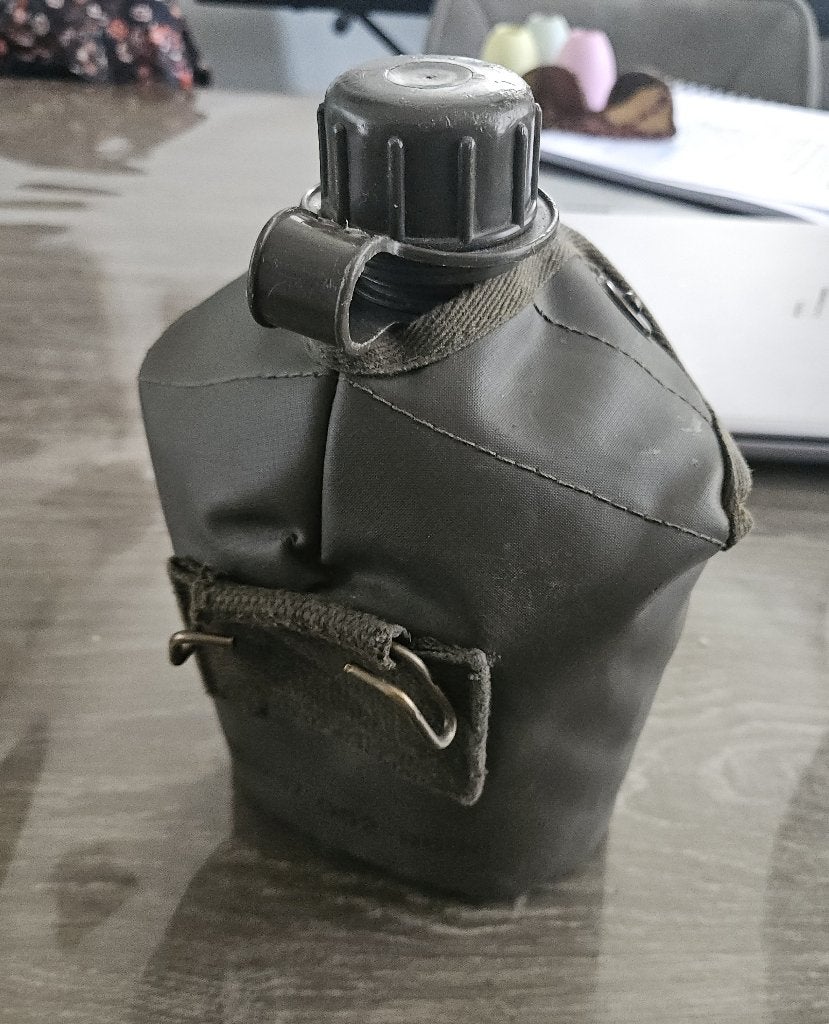 Leger veldfles groen, compleet met tas en fles, Ophalen of Verzenden, Landmacht, Nederland, Overige typen