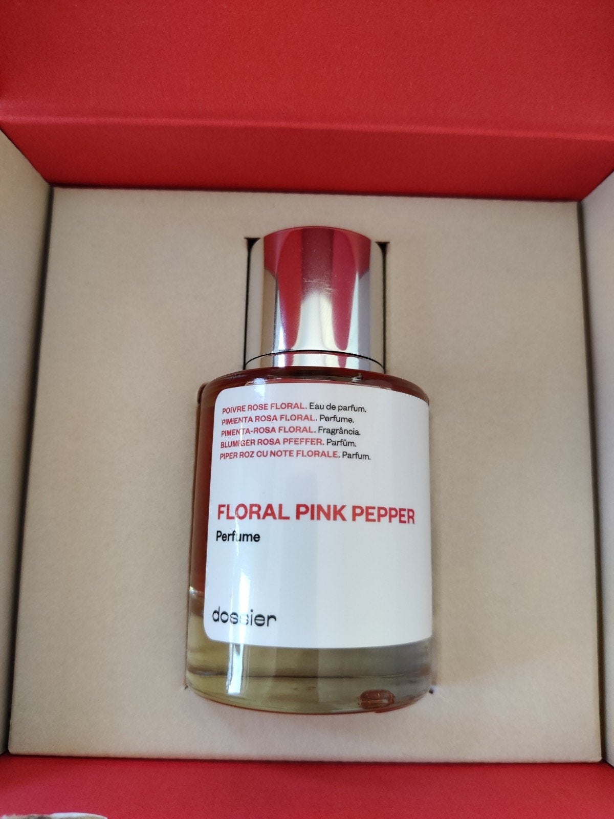 Dossier Floral Pink Pepper Parfum - Zo goed als nieuw, Sieraden, Tassen en Uiterlijk, Ophalen of Verzenden, Zo goed als nieuw