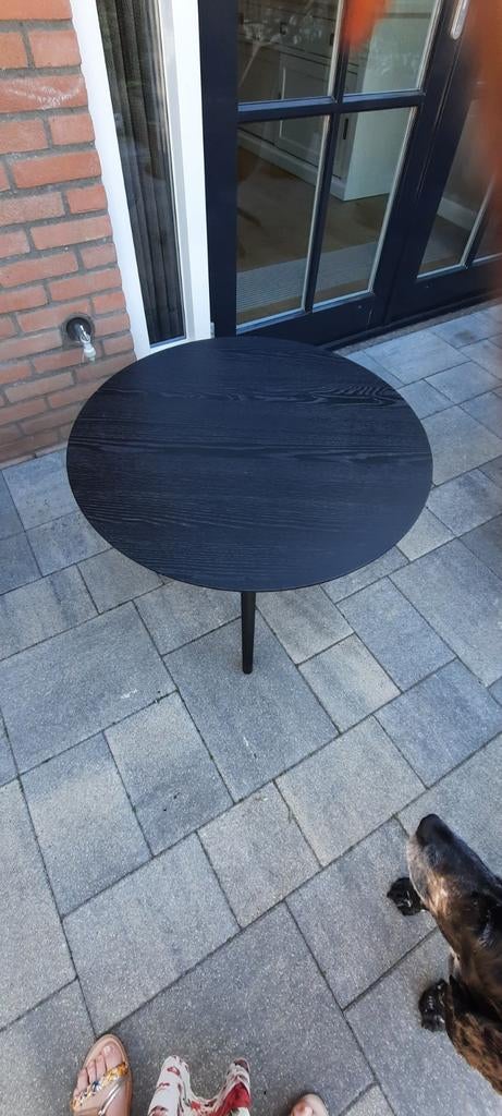 Sallontafel 80 rond 45 hoog, Huis en Inrichting, Ophalen, Gebruikt, 50 tot 100 cm, Rond