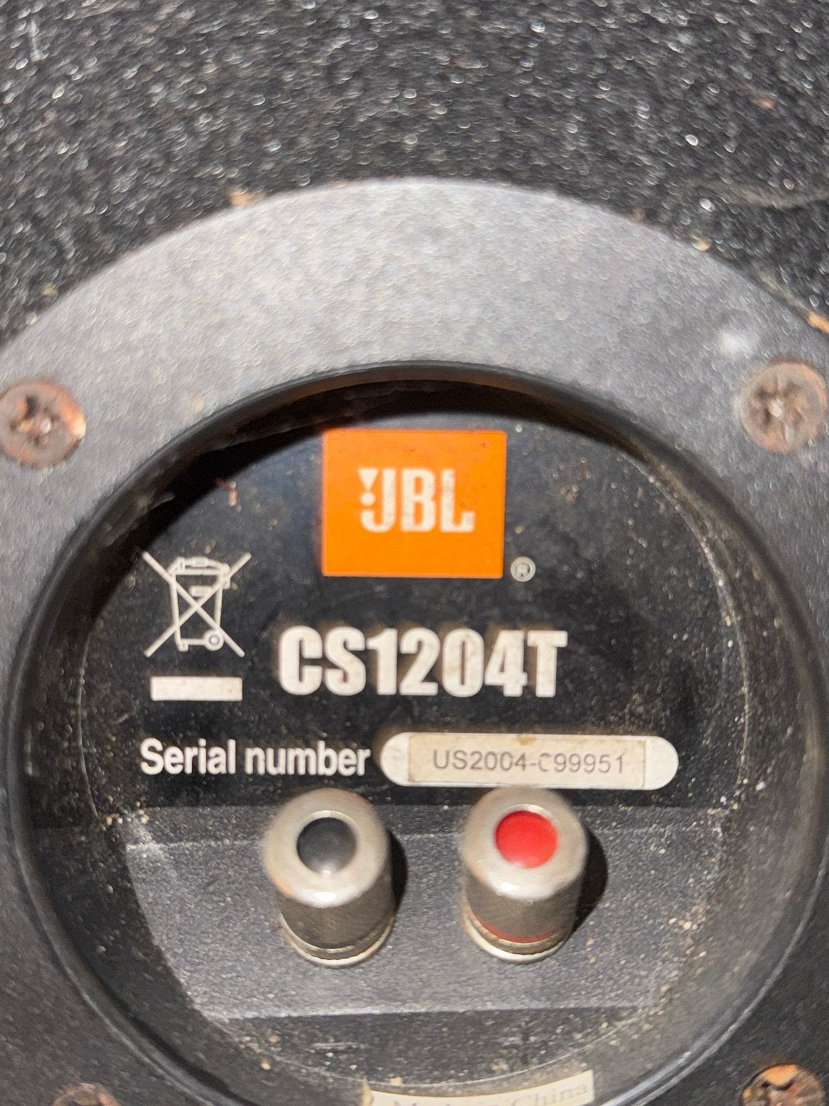 JBL CS1204T Subwoofer 1000 Watt - Krachtige Bas, Gebruikt, Ophalen, 150 watt of meer, Subwoofer