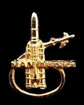 M.A.N. in space pin, Verzamelen, Speldjes, Pins en Buttons, Verzenden, Nieuw, Transport, Speldje of Pin