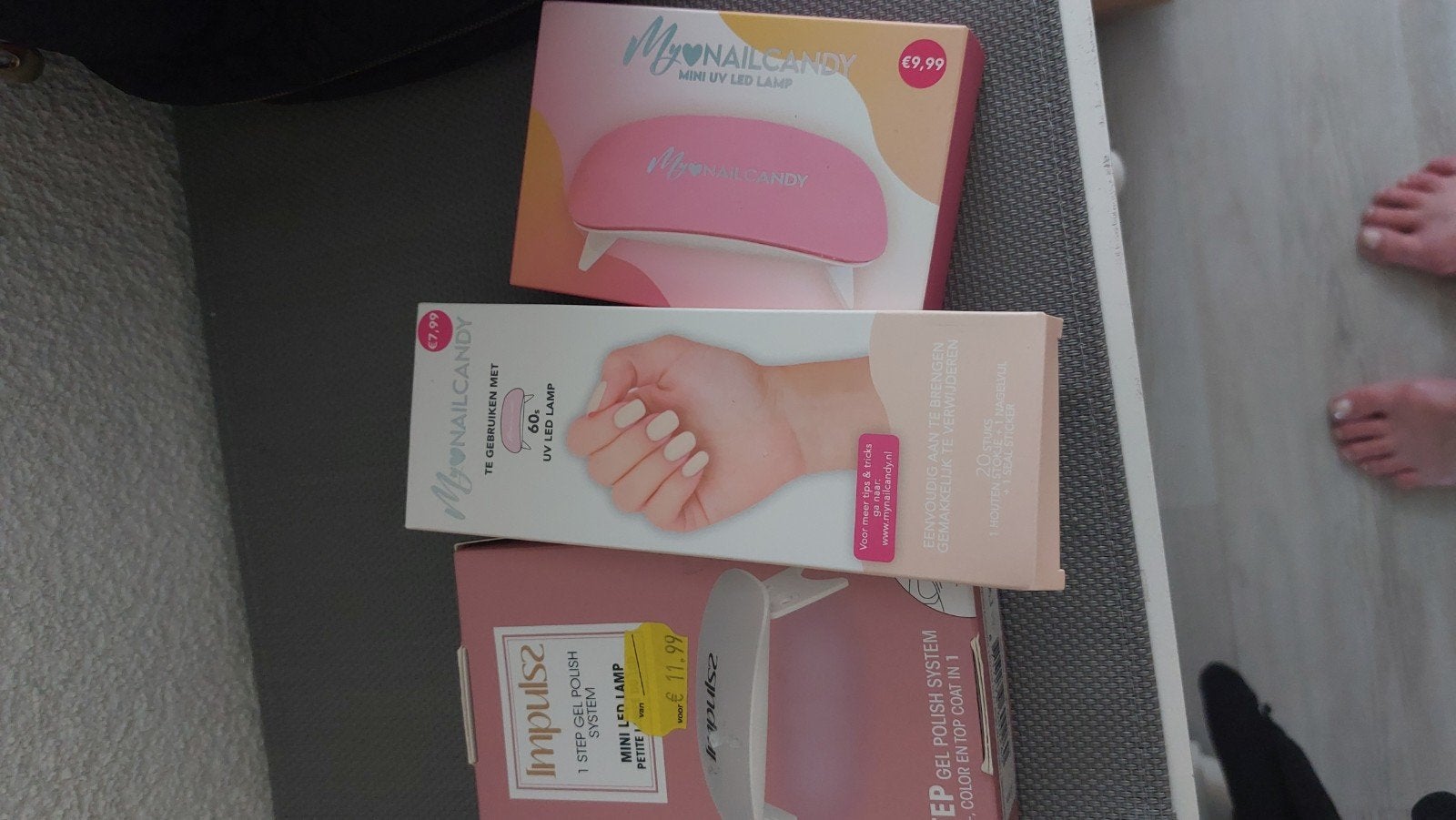 Kleine nagels lamp en 1 pak plaak stickers, Ophalen of Verzenden, Overige typen