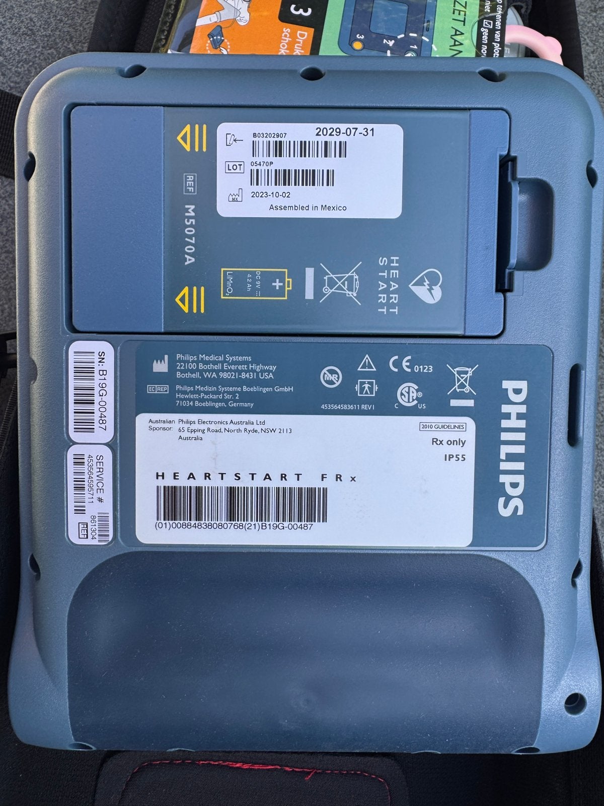 Philips heartstart AED- complete set- nooit gebruikt, Ophalen, Nieuw