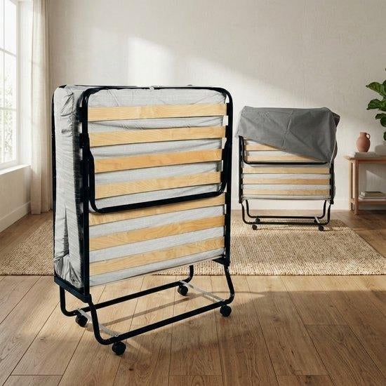 Opklapbed One Deluxe 120x200, Ophalen of Verzenden, Zo goed als nieuw, Twijfelaar, 200 cm