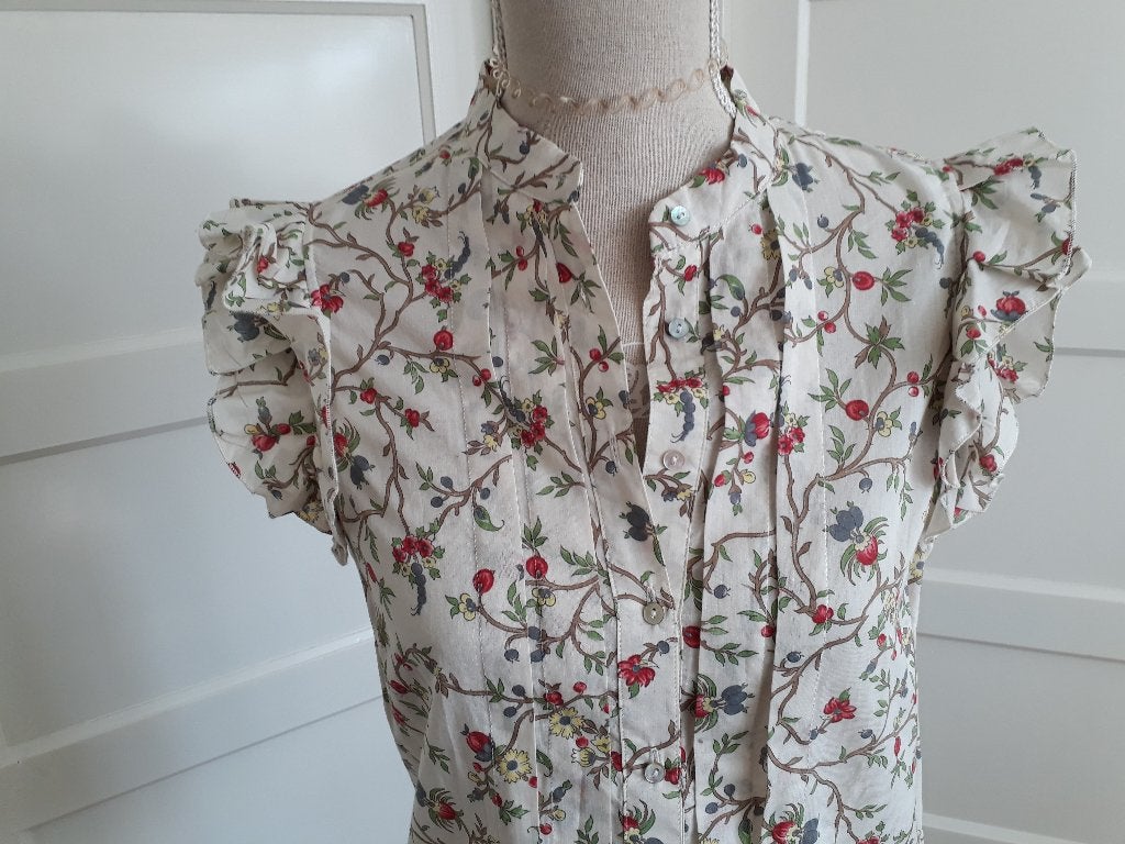 Leuke bloemen blouse ZARA     maat M, Zara, Verzenden, Zo goed als nieuw, Maat 38/40 (M)