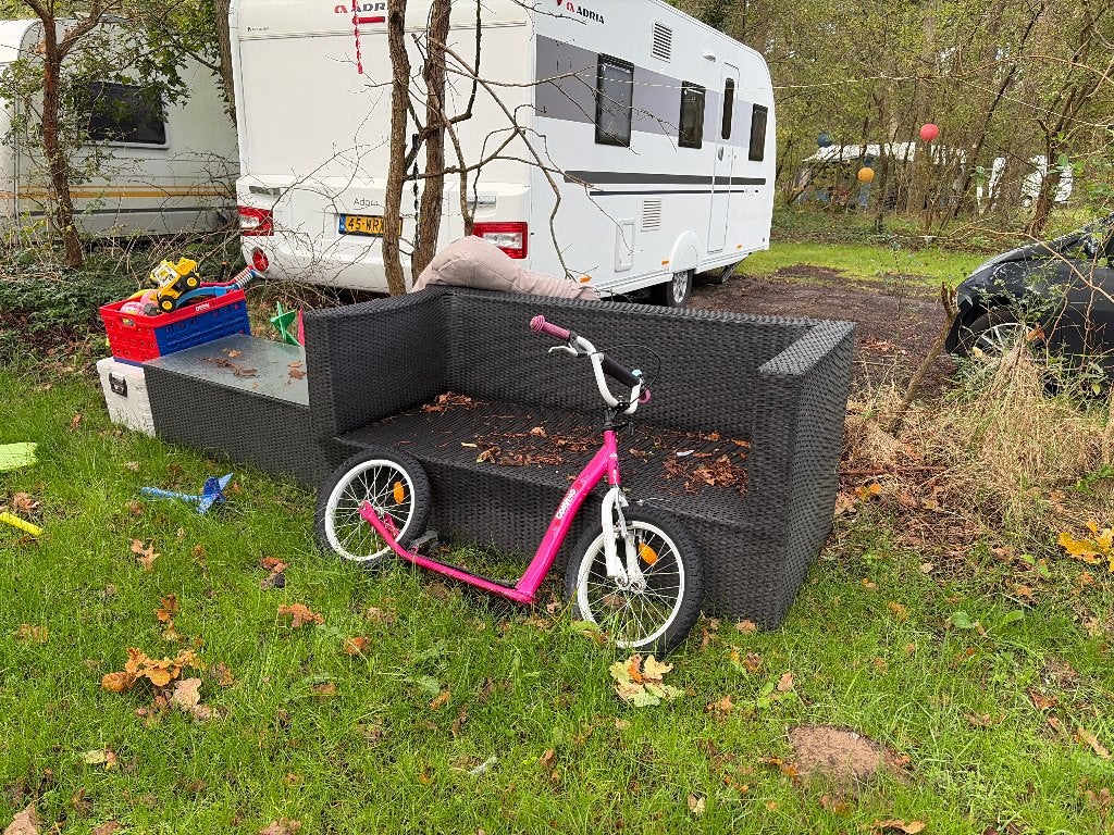 GRATIS Tuin bank en tafel, Ophalen, Gebruikt