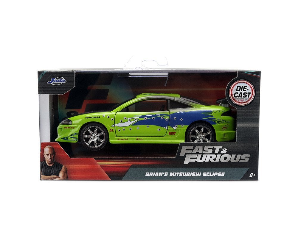 Jada Toys: Fast & Furious: Brian's Mitsubishi Eclipse 1:32, Overige merken, Auto, ., Nieuw