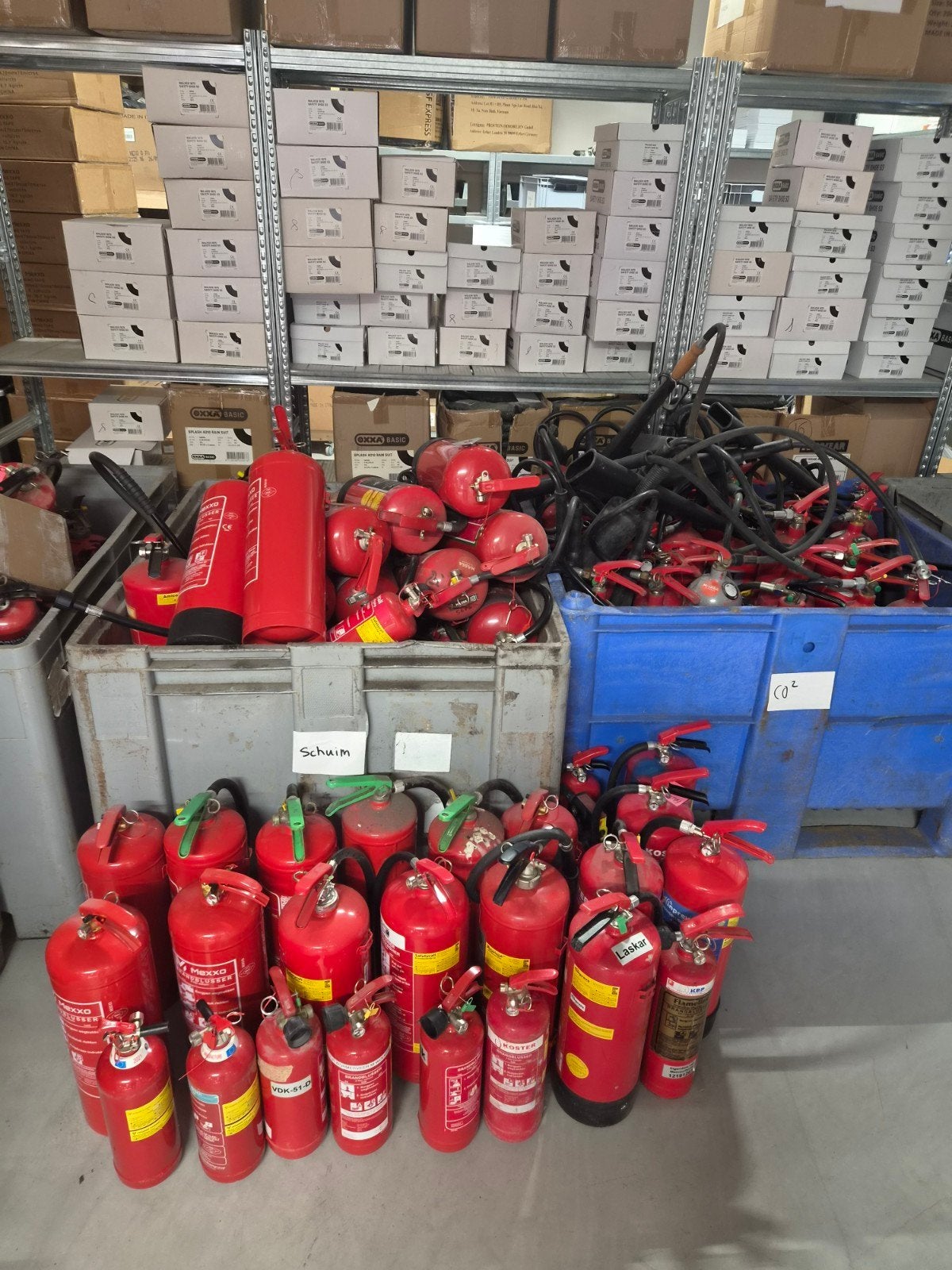 hele partij brandblussers circa 70 stuks, Ophalen, Gebruikt, Brandblusser