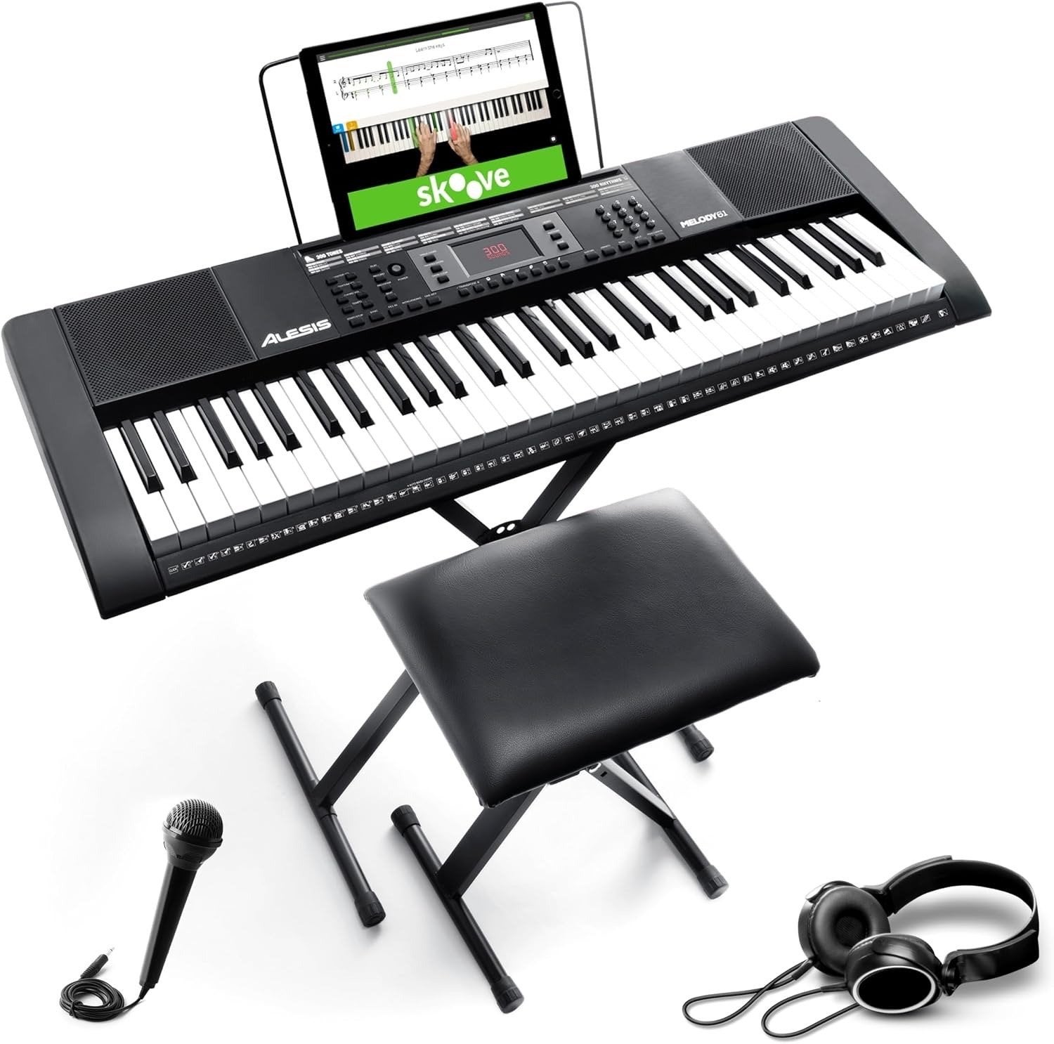 Alesis Melody61 MKII compleet keyboard set, 61 toetsen, Zo goed als nieuw, Met standaard, Ophalen