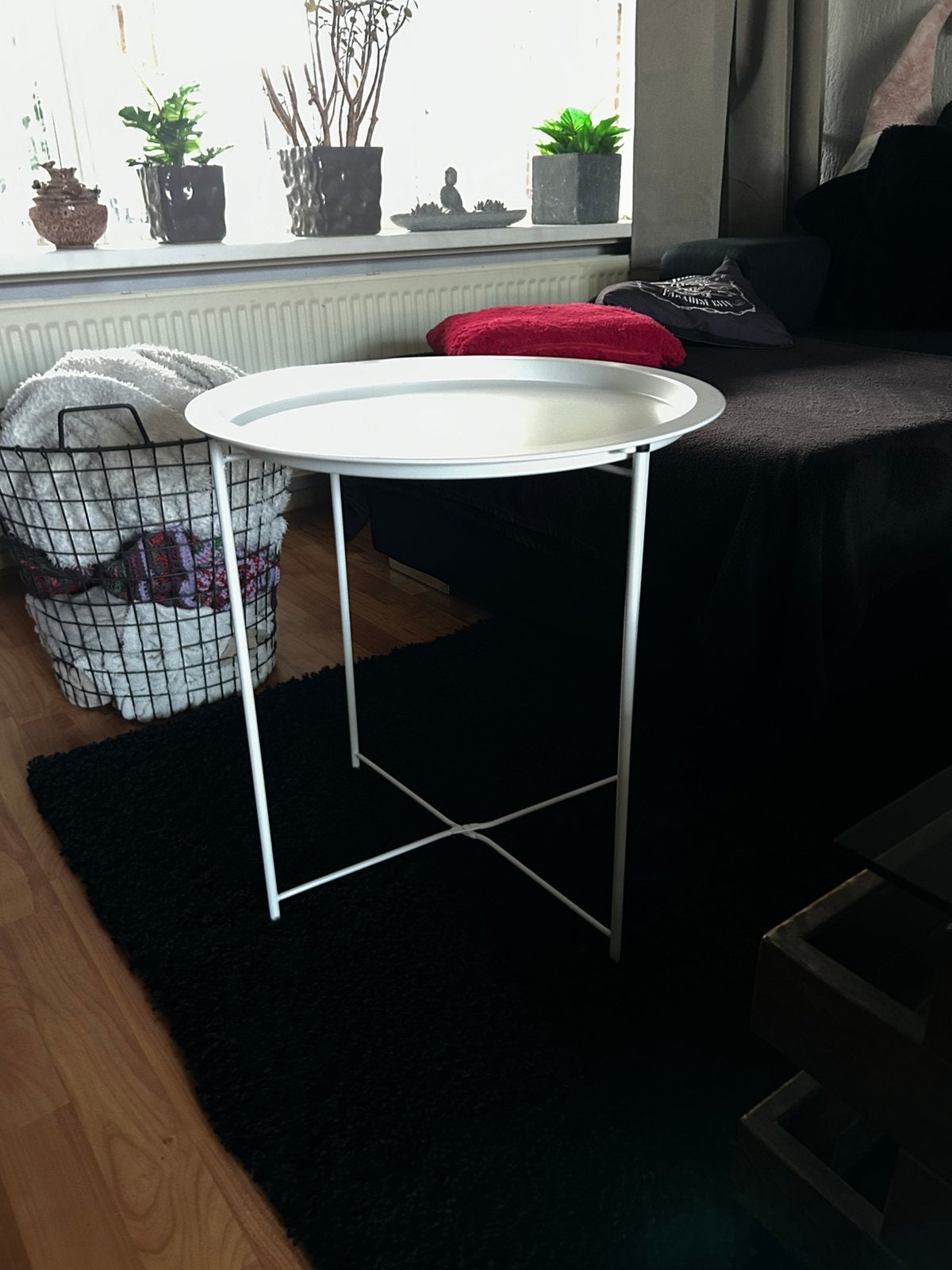 Witte bijzet tafel, Ophalen, Zo goed als nieuw