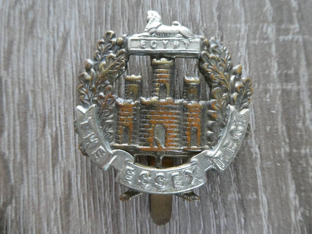 The Essex Regiment cap badge., Ophalen of Verzenden, Landmacht, Engeland, Embleem of Badge
