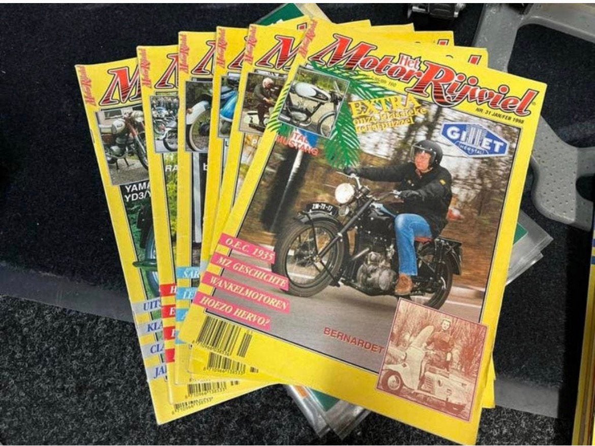 Het Motor Rijwiel vintage boekjes jaar 1998 compleet, Ophalen of Verzenden, Zo goed als nieuw, Motoren
