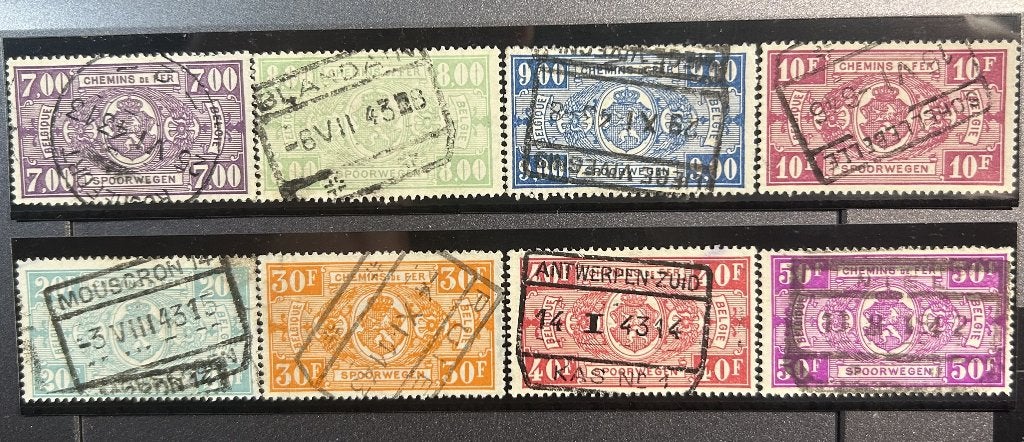 Postzegels Belgie Spoor 1941, Postzegels en Munten, Met stempel, Ophalen of Verzenden, Gestempeld, Gestempeld