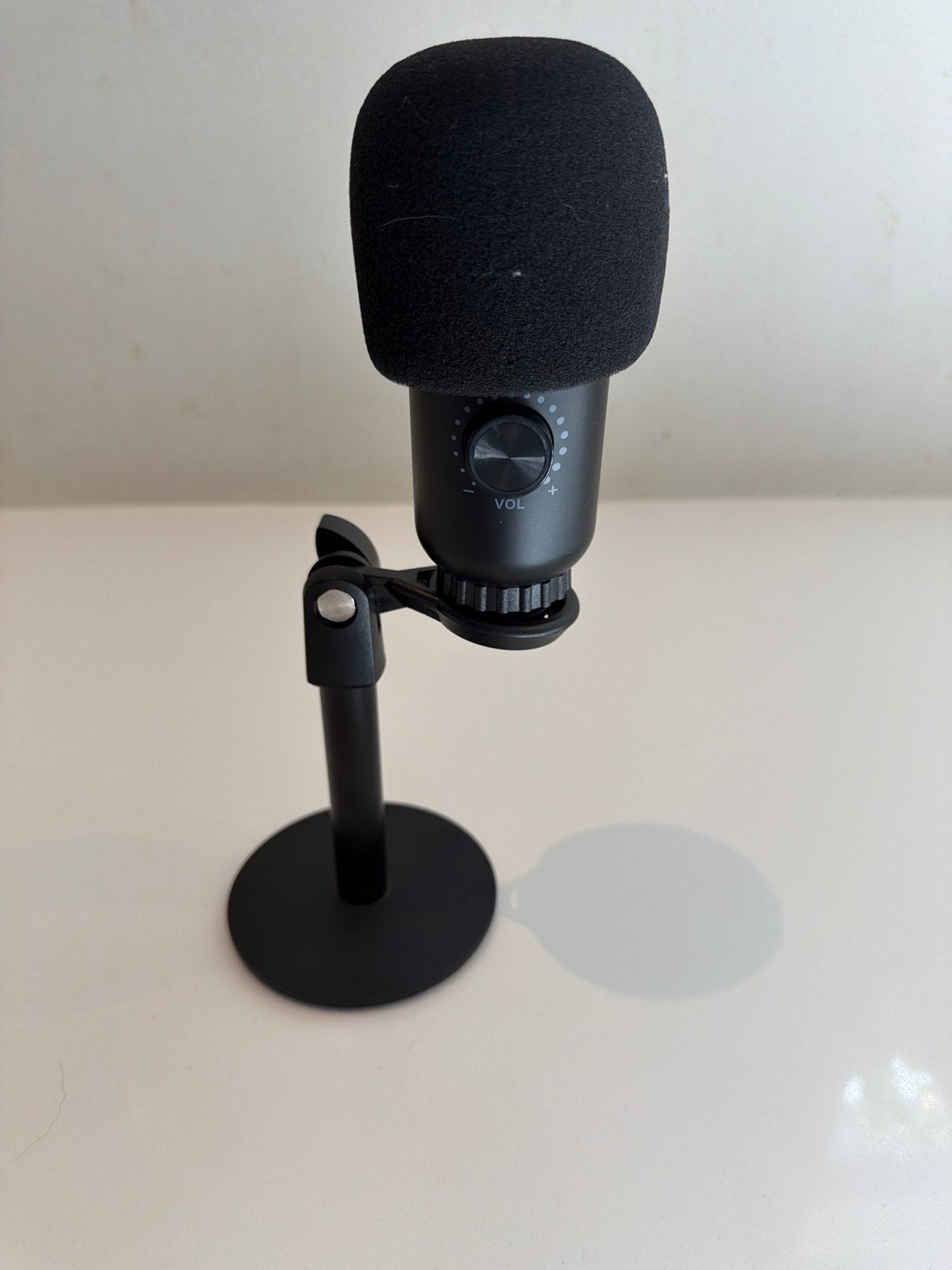 USB Microfoon met standaard en popfilter, Ophalen of Verzenden, Zo goed als nieuw, Studiomicrofoon