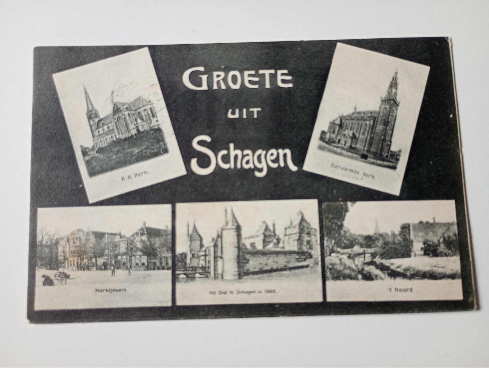 Schagen 1907, Ophalen of Verzenden, Voor 1920, Gelopen, Noord-Holland