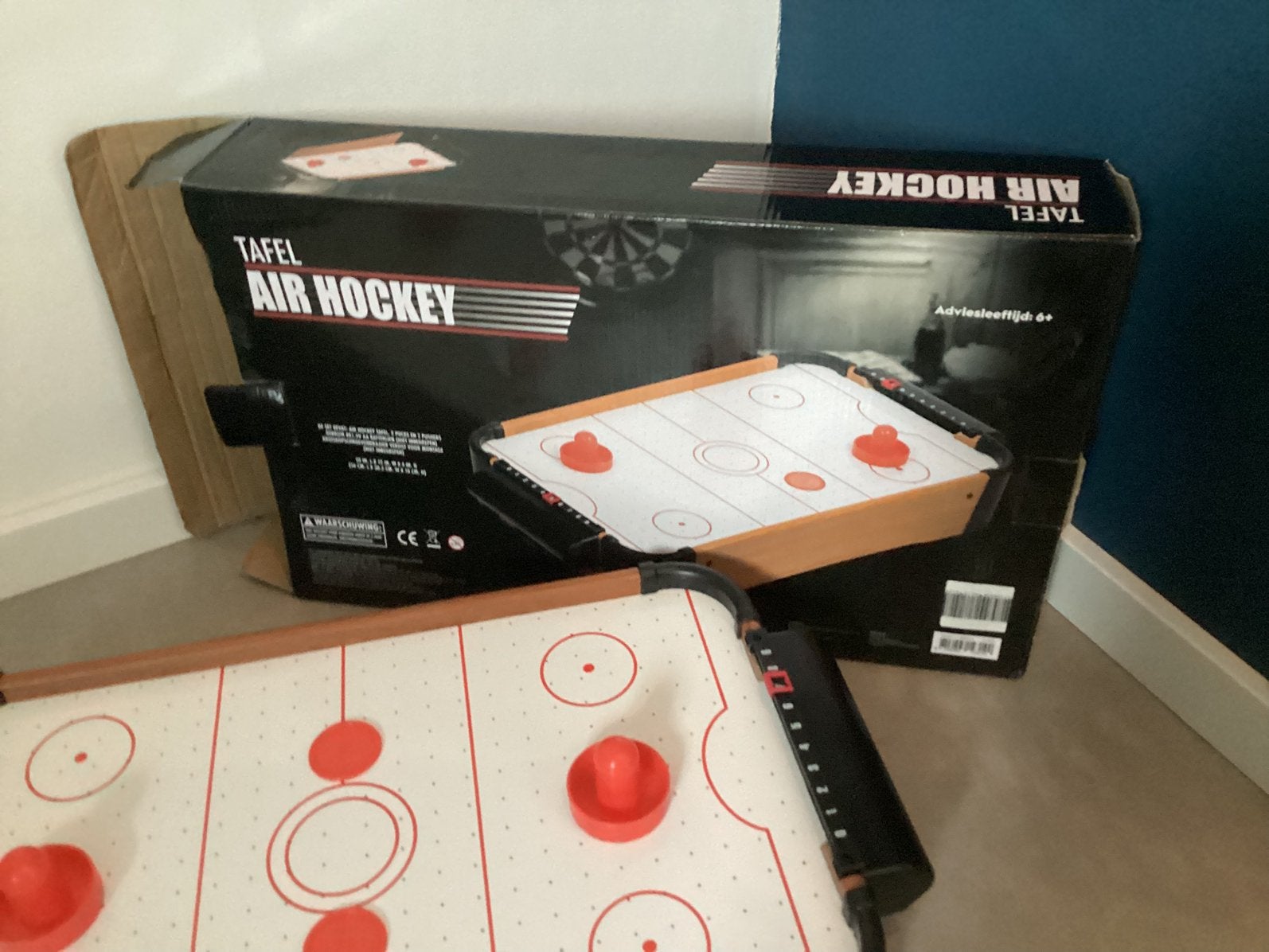 mini airhockey tafel, Kinderen en Baby's, Speelgoed | Speeltafels, Ophalen, Zo goed als nieuw