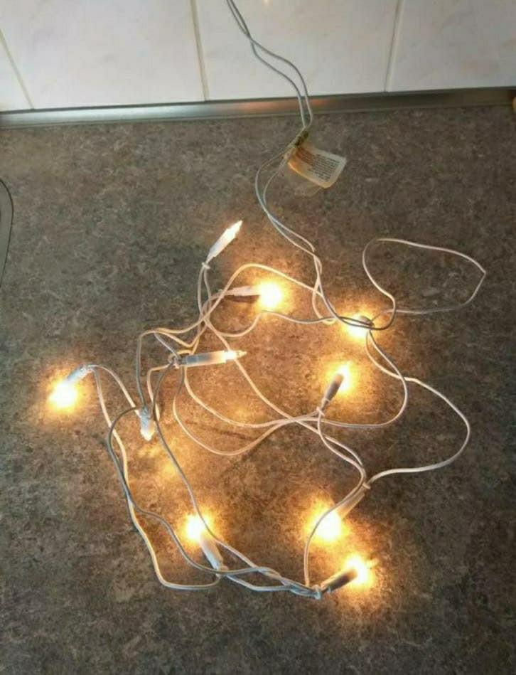 Verlichting koort met 10 led lampjes, Ophalen of Verzenden, Zo goed als nieuw