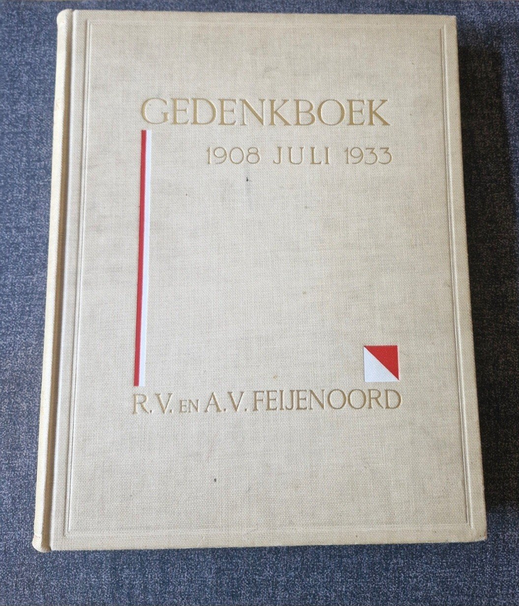 Feyenoord Gedenkboek 1933 + Originele Brief, Gelezen, Ophalen of Verzenden, Balsport, Feyenoord