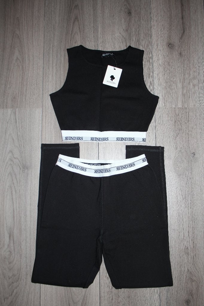Nieuw Reinders Sport top / broek Active wear - Zwart wit S, Reinders, Zwart, Nieuw, Ophalen of Verzenden