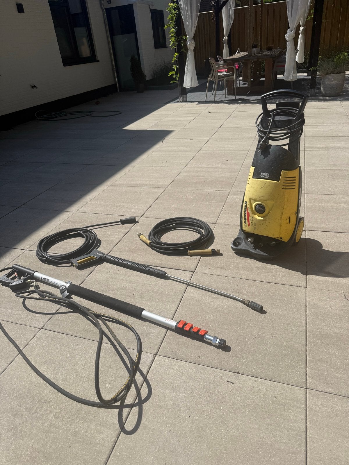 Kärcher Hogedrukreiniger HD 650 met extra slang en telescoop, Ophalen, Gebruikt, Elektrisch