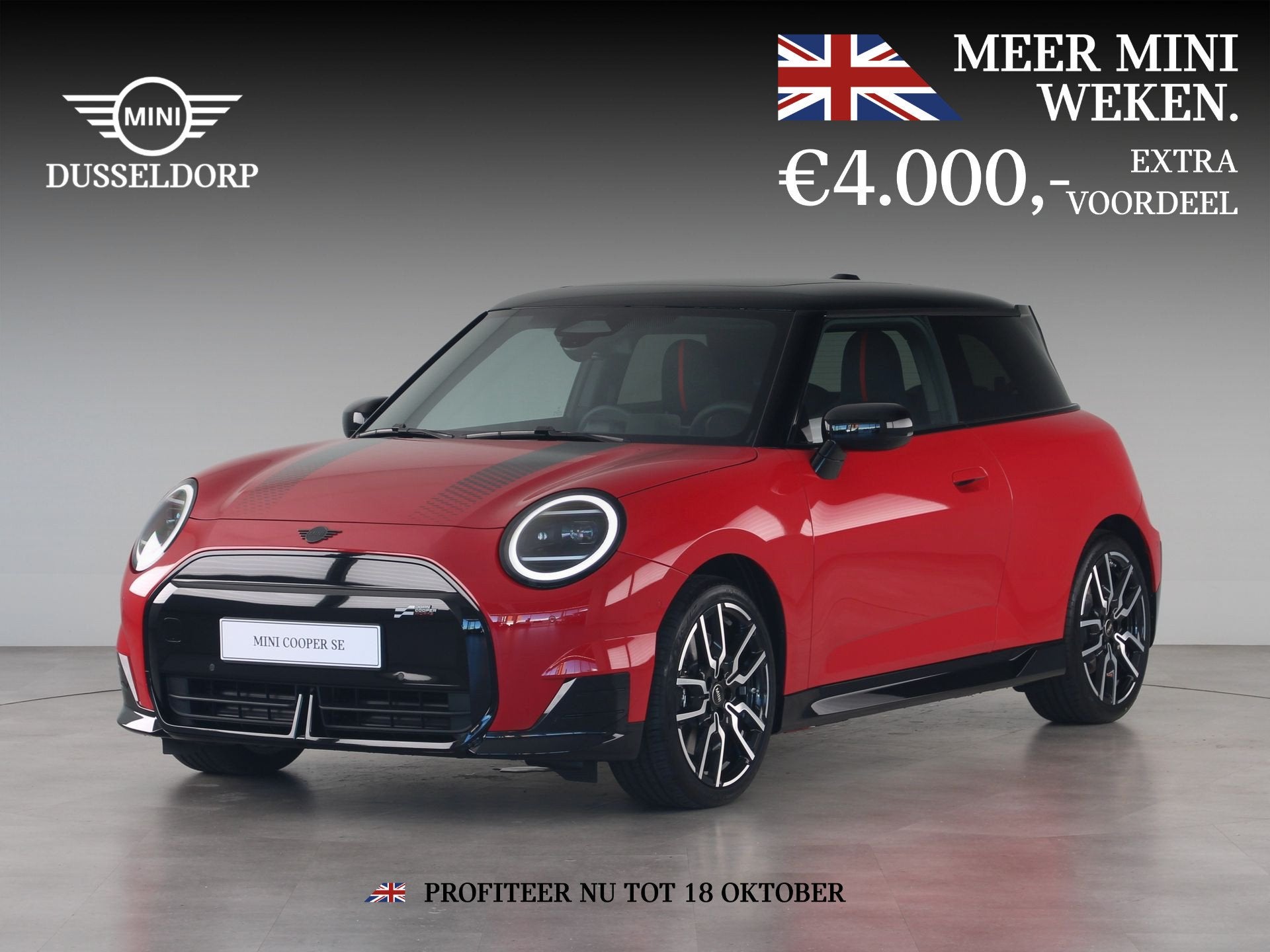 MINI Cooper SE John Cooper Works Pakket M PRIVATE LEASE EUR, Parkeerassistent, Zwart, 4 stoelen, Mini Electric